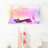 バルーン、ガラス、ヒール、グリッタードレグラデーションス 横断幕 (インサイチュ)