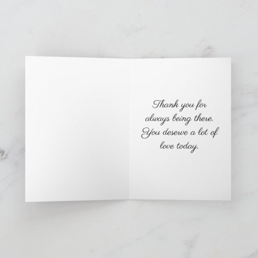 バルーン・ガランティーヌ・デーを持つアフリカ系アメリカ人 カード (内部)