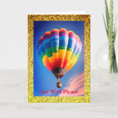 バルーン ギフトウェル 5"×7" 折りたたみ ギフトウェル カード (正面)