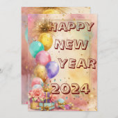 バルーン&クラッカーと一緒に迎える新年の魔法カード シーズンカード (正面/裏面)