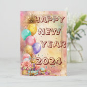 バルーン&クラッカーカード付き新年魔法 シーズンカード (スタンド正面)