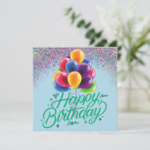 バルーン & コンフェッティ 招待状 (スタンド正面)