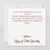 バルーン.サンキューカードパーソナライズ。 サンキューカード (裏面)