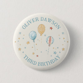 バルーン+デイドリーム キッズの誕生日記念ゲストピンバッジ 缶バッジ