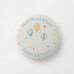 バルーン+デイドリーム キッズの誕生日記念ゲストピンバッジ 缶バッジ