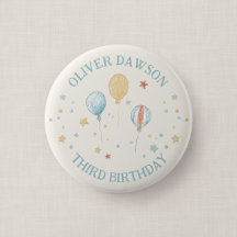 バルーン+デイドリーム キッズの誕生日記念ゲストピンバッジ