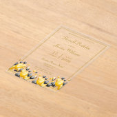 バルーン・デコレーション誕生日パーティー アクリル招待状 (レイダウン)