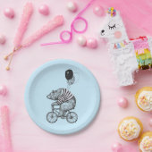 バルーン·バイシクル·ベア ペーパープレート (パーティー)