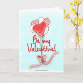 バルーン・バレンタイン・カード カード (黄色い花)