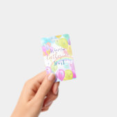 バルーン パステル 誕生日 バッジ (手持ち)