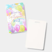 バルーン パステル 誕生日 バッジ (表裏)