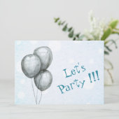 バルーン パーティー ご招待 招待状 (スタンド正面)