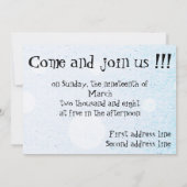 バルーン パーティー ご招待 招待状 (裏面)