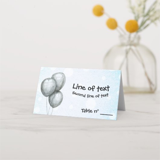 バルーン プレイスカード (正面)