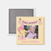バルーン&プレゼント誕生日マグネット マグネット (正面/裏面)