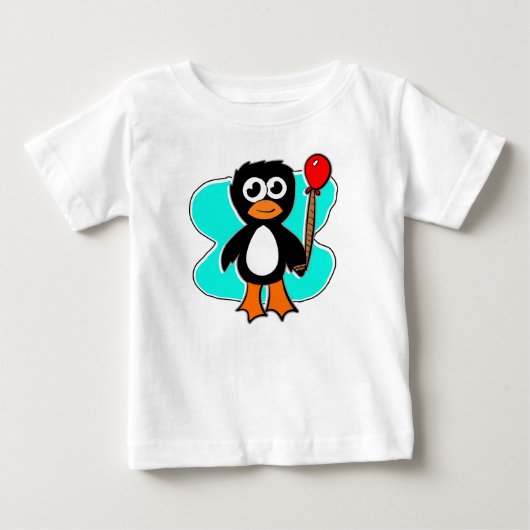 バルーン ペンギン ベビーTシャツ (正面)