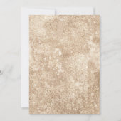 バルーン ユーカリ ゴールドリーフ ベビーシャワー 招待状 (裏面)