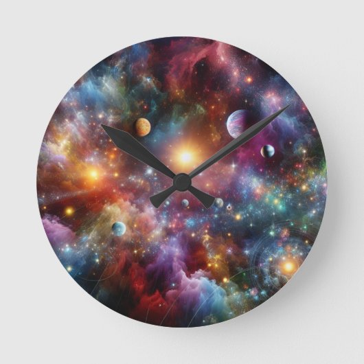 バルーン ラウンド壁時計 (正面)