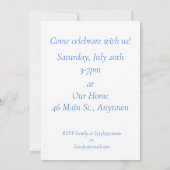 「バルーン」  招待状 (裏面)