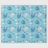 バルーン、星、ガーランド誕生日ラッピング紙 ラッピングペーパー (フラット)