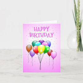 バルーン 誕生日カード カード