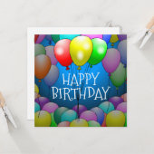 バルーン 誕生日カード カード (正面/裏面インサイチュ)