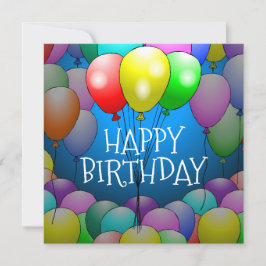 バルーン 誕生日カード カード