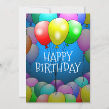 バルーン 誕生日カード