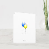 バルーン 誕生日カード カード (裏面)