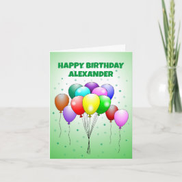 バルーン 誕生日カード カード