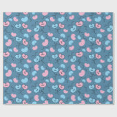 バルーン「Mr.」と「Mrs.」エンゲージメントシャワーギフトシームレス ラッピングペーパー (フラット)