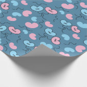 バルーン「Mr.」と「Mrs.」エンゲージメントシャワーギフトシームレス ラッピングペーパー (角)