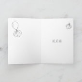 バルー飛んでいるンカード別クリスマス シーズンカード (内部)