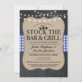 バル&グリル ラスティックエンゲージパーティーを満喫 招待状 (正面)