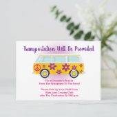 バル・バットミツバーの交通ミニバスカード 招待状 (スタンド正面)