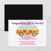 バル・バットミツバーの交通ミニバスカード 招待状 (正面/裏面)