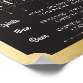 バル マスカレード ポスター サイン ウェディング レセプション (角)