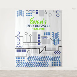 バル ミッツヴァー デジタル フォトブース パーティー 背景 タペストリー
