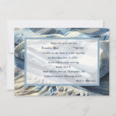 バル・ミツバ・ウォーターカラー・タリット4 招待状 (正面)