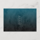 バル ミツバ・スタイリッシュ ティール ブルー スター オブ デイビッド オンブレ 招待状 (正面)