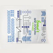 バル ミツバ・デジタル フォトブース パーティー 背景 タペストリー (正面(横))