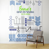 バル ミツバ・デジタル フォトブース パーティー 背景 タペストリー (インサイチュ)