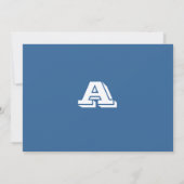 バル・ミツヴァの招待状 アシュトン ヘブライ語 フェルト紙 招待状 (裏面)