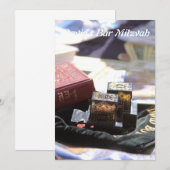 バル・ミツヴァ/バット・ミツヴァ 招待状 (正面/裏面)