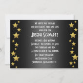 バル・ミツヴァ・ムービースター招待状 招待状 (裏面)