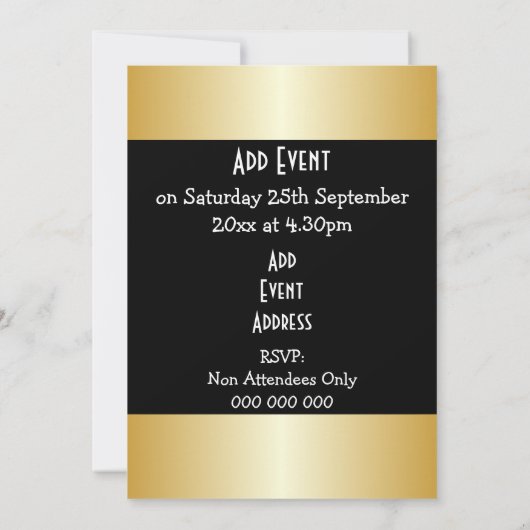 バル・ミツヴァ 招待状 (裏面)