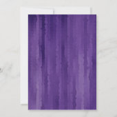 バル・ミツヴァ 紫のテクノストリーク 招待状 (裏面)