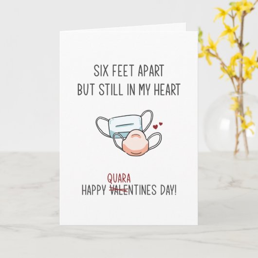 バレおもしろいンタインデーを隔離する カード (黄色い花)