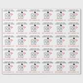 バレおもしろいンタインデー ラッピングペーパー (フラット)