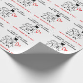 バレおもしろいンタインデー ラッピングペーパー (角)